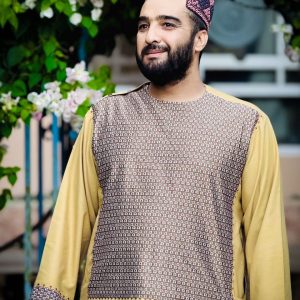 Traditional Kandahari Perahan Tunban (Men’s Set) Golden