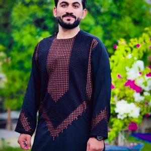 Herati Embroidered Suit (Men’s Traditional Wear) Blue